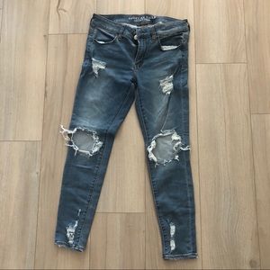 American Eagle Super Stretch Distressed Jeans